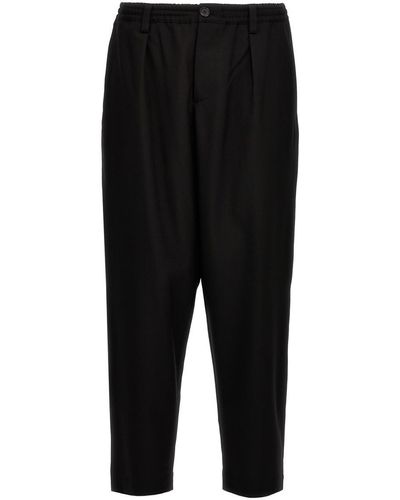 Marni Tropical Wool Crop Pants - Black