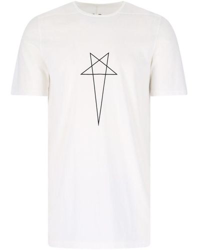 Rick Owens Printed T-shirt - White