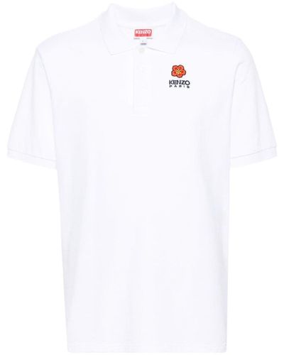 KENZO White Cotton Polo Shirt