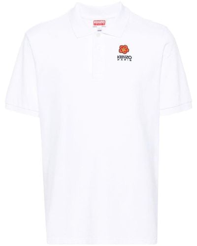 KENZO White Cotton Polo Shirt
