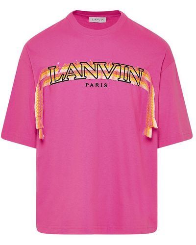 Lanvin Curb Cotton T-shirt - Pink
