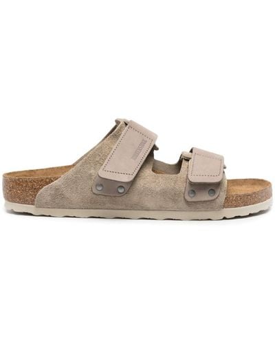 Birkenstock Uji Taupe Suede Leather/nubuck Shoes - White