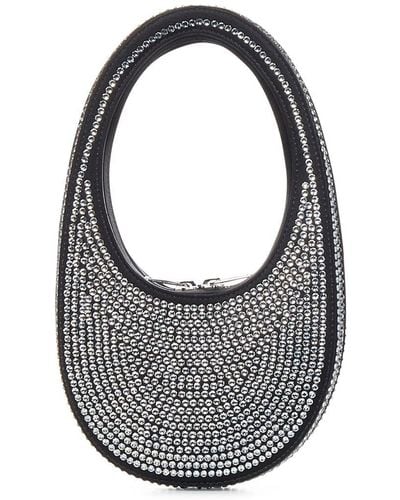 Coperni Crystal-embellished Mini Swipe Handbag - Gray
