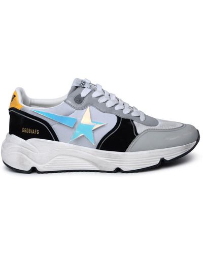 Golden Goose 'Running Sole' Leather Sneakers - Blue