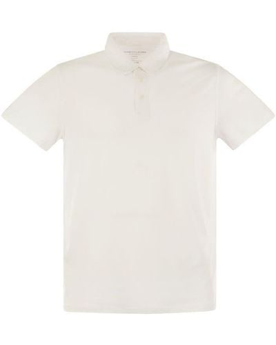 Majestic Filatures Short-Sleeved Polo Shirt - White