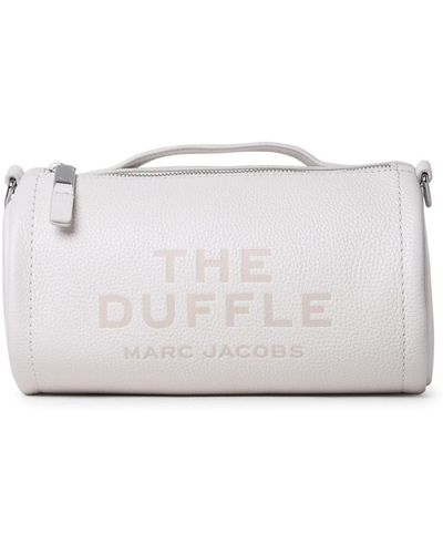 Marc Jacobs Cream Leather Duffle Bag - White
