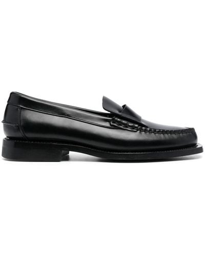 Hereu Slip-on Leather Loafers - Black