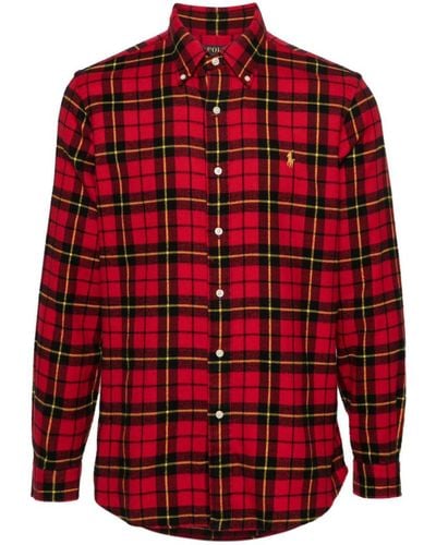 Polo Ralph Lauren Plaid Cotton Shirt - Red