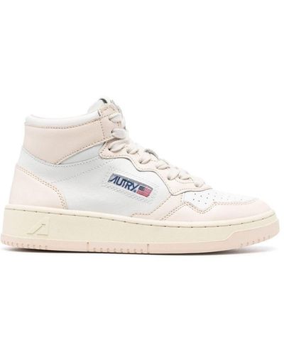 Autry High-top Lace-up Sneakers - White