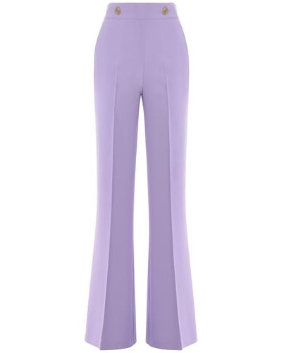Pinko Trousers "sbozzare" - Purple