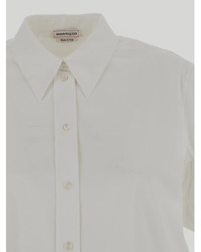 Alexander McQueen Lantern Short Sleeves Shirt - White