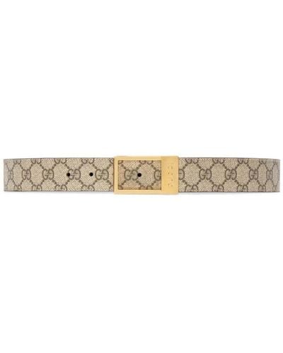 Gucci GG Belt With Rectangular Buckle - Multicolour
