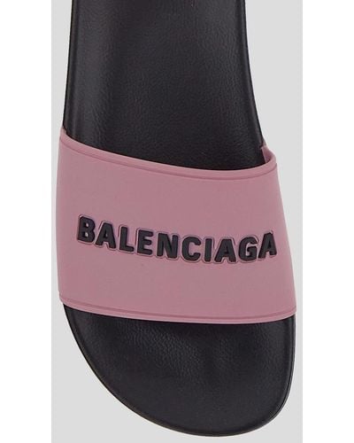 Balenciaga Pool Slide Sandal - Pink
