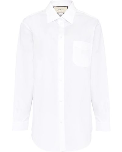 Gucci Cotton Oversize Shirt - White