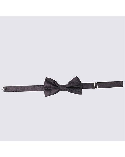Canali Black Silk Bow Tie