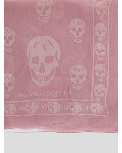 Alexander McQueen Scarfs - Pink