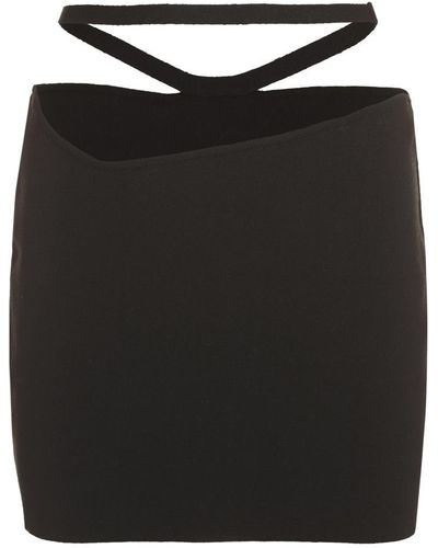 ANDREADAMO Knitted Mini Skirt - Black