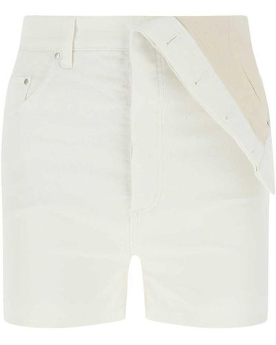 Y. Project Denim Shorts - White