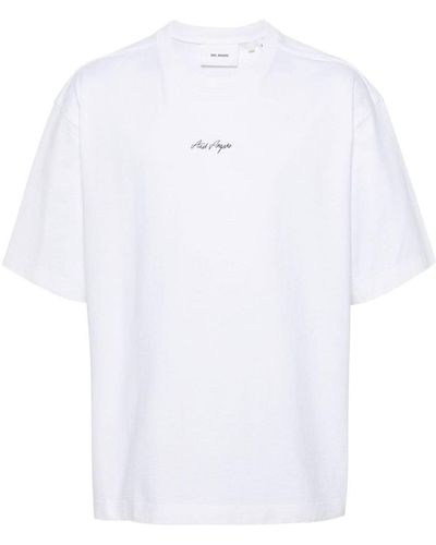 Axel Arigato Logo-Print Cotton T-Shirt - White