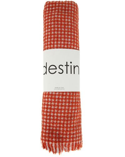 Destin Wool Cashmere 40x180 Scarf Accessories - Red