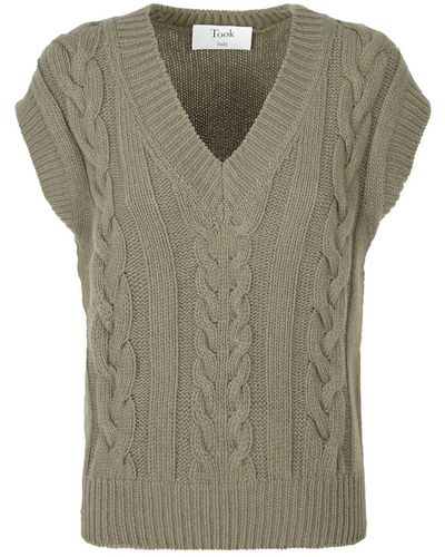 TOOK Knitted Vest - Green