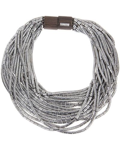 Monies Hematite Ember Necklace - Gray