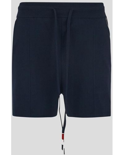 Thom Browne Rwb Pintuck Shorts - Blue