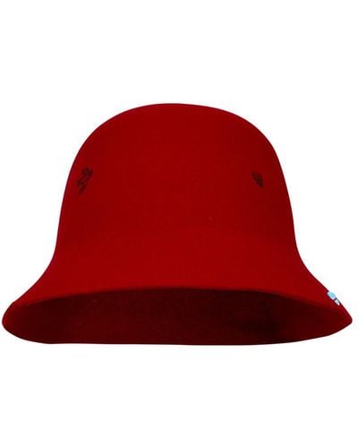 SUPERDUPER Red Wool Freya Hat