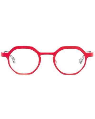 Matttew Retro Eyeglasses - Red