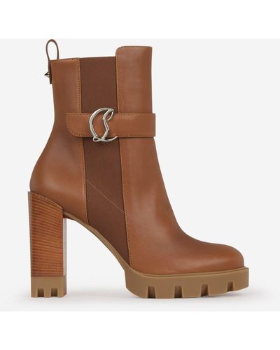 Christian Louboutin Chelsea Lug Boots - Brown