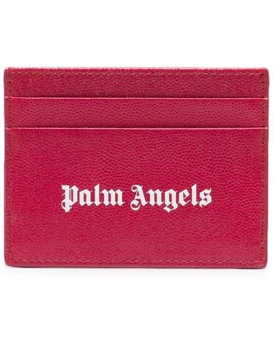 Palm Angels Logo-print Calrdholder - Red