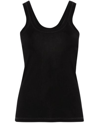 Lemaire Fine-Ribbed Tank Top - Black