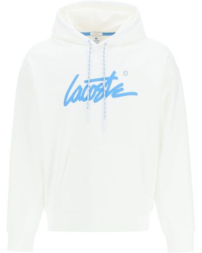 Lacoste Live Signature Logo Sweatshirt - White