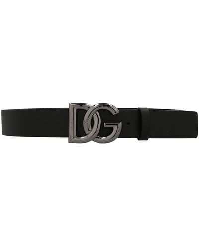 Dolce & Gabbana Logo Belt - White
