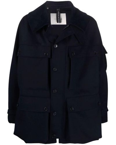 Mackintosh Wool New York Jacket W/pockets Clothing - Blue