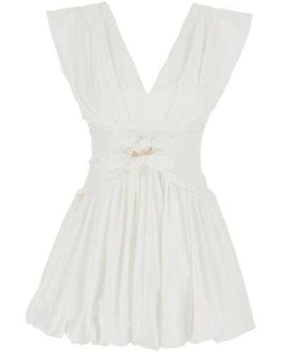 Philosophy Di Lorenzo Serafini Short Dress Waist Bow - White