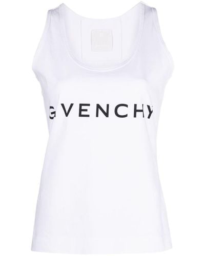 Givenchy Logo Cotton Tank Top - White