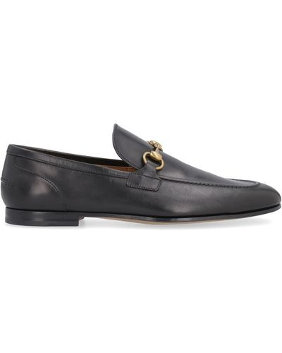 Gucci Jordaan Leather Loafers With Horsebit - Black