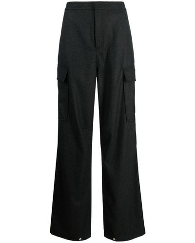 Filippa K Flannel Cargo Trousers - Black