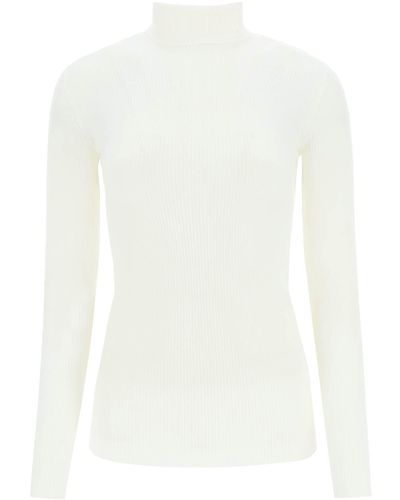 Wardrobe NYC Wool Turtleneck Sweater - White