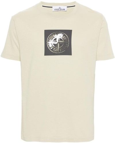 Stone Island T-Shirts & Tops - Natural