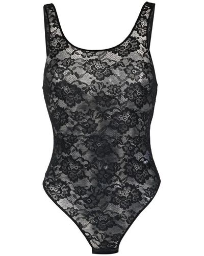 Oséree O-lover Sporter Lace Bodysuit - Black