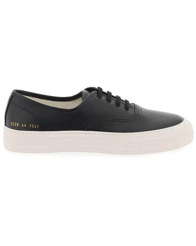 Common Projects Hammered Leather Trainers - Black