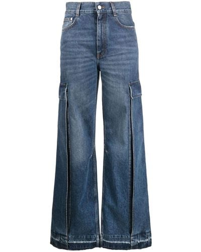 Stella McCartney Wide-leg Cargo Jeans - Blue
