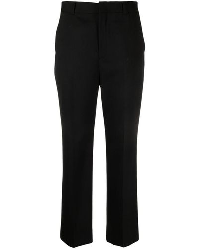 Miu Miu High-waisted Cropped Pants - Black