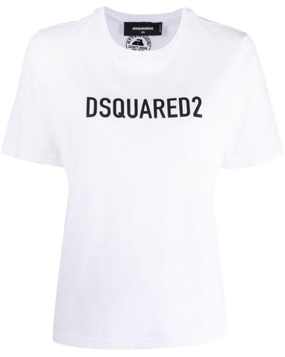 DSquared² Logo Cotton T-Shirt - White