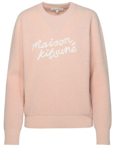 Maison Kitsuné Wool Sweater - Pink