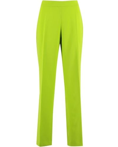 Clips High-rise Pants - Green