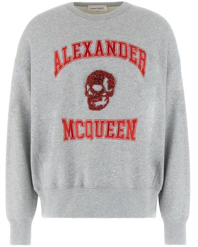 Alexander McQueen Cotton Sweatshirt - White