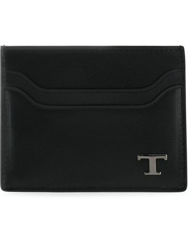 Tod's Black Leather Card Holder